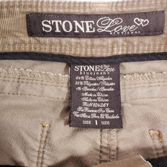 Stone Love Distress Corduroy Womens Pants - Picture 2 of 8